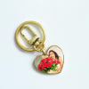 Buy Personalized Heart-Shaped Gold Keychain For Her