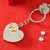 Gift Personalized Heart Shaped Keychain