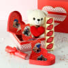 Personalized Heart Shaped Photo Popup with Chocolates Hamper Online