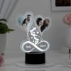Gift Personalized Hearts And Balloons LED Lamp