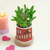 Gift Personalized I Am Groot Planter With Bamboo Plant