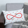 Personalized Infinity Heart Couple Canvas Pillow Online