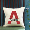 Personalized Initials Jute Cushion Online