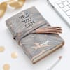 Personalized Journal with Leather Wrap Online