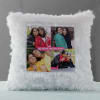 Gift Personalized LED Fur Cushion for Mom