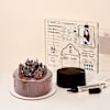 Personalized LED Journal Lamp And Chocolate Hazelnut Cake Combo Online