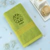 Buy Personalized Lime Green Set of 2 Towels