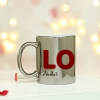 Gift Personalized Love Golden & Silver Metallic Couple Mugs