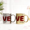 Buy Personalized LOVE Metallic Couple Mugs