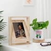 Personalized Lucky To Have You Frame And Money Plant Combo Online