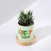 Buy Personalized Lucky Vibes - Haworthia Succulent With Planter For Mom