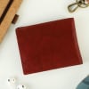 Shop Personalized Maroon Leather Wallet for Men