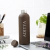 Gift Personalized Matte Finish Bottle - Brown
