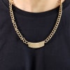Gift Personalized Men's Antique Gold Neck Chain