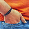 Buy Personalized Men's Cuff Bracelet - Matte Black