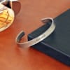 Personalized Men's Cuff Bracelet - Matte Silver Online