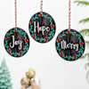 Buy Personalized Merry Christmas Wreath Ornament - Set Of 5