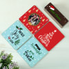 Gift Personalized Merry Coasters with Stand And Mug