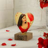 Buy Personalized Metal Heart Photo Stands (Set of 2)