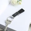 Buy Personalized Metal Keychain with Leatherette Strap