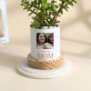 Gift Personalized Mother's Day Jade Plant With Ceramic Planter