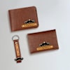 Personalized Moustache PU Leather Wallet Set For Men Online