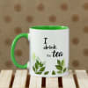 Gift Personalized Mug Set with Green Handles
