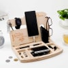Gift Personalized Multi-compartment Wooden Desk Organiser