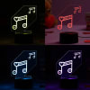 Shop Personalized Music Lovers Multicolour LED Lamp