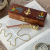 Gift Personalized Nautical Boatswain's Pipe in Sheesham Wood Box