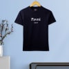 Gift Personalized Navy Tees for Couple