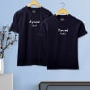 Personalized Navy Tees for Couple Online