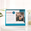 Personalized New Year Calendar in Turquoise Online