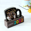 Personalized New Year Coasters with Stand Online