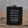 Personalized New Year Hip Flask Online