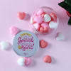 Gift Personalized Nourishing Mini Hearts Soaps in Jar (30 Pcs)