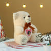 Gift Personalized Off White Teddy Bear for Birthday