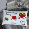 Gift Personalized On My Mind Romantic Canvas Pillow