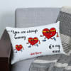 Personalized On My Mind Romantic Canvas Pillow Online