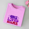 Buy Personalized One Loved Mama T-shirt - Lilac