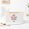 Buy Personalized One More Episode Wooden Tissue Box
