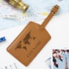 Gift Personalized Passport Cover And Luggage Tag Combo - Tan