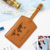 Gift Personalized Passport Cover And Luggage Tag Combo - Tan