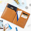 Shop Personalized Passport Cover And Luggage Tag Combo - Tan