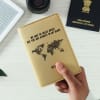 Gift Personalized Passport Cover in Beige
