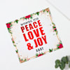 Gift Personalized Peace Love And Joy Christmas Hamper