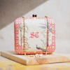 Buy Personalized Peacock And Floral Clutch