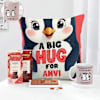 Personalized Penguin Love And Treats Valentine Hamper Online