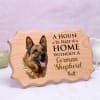 Gift Personalized Pet Lover Wooden Photo Frame (German Shepherd)