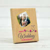 Gift Personalized Photo Frame in Wood for Anniversary